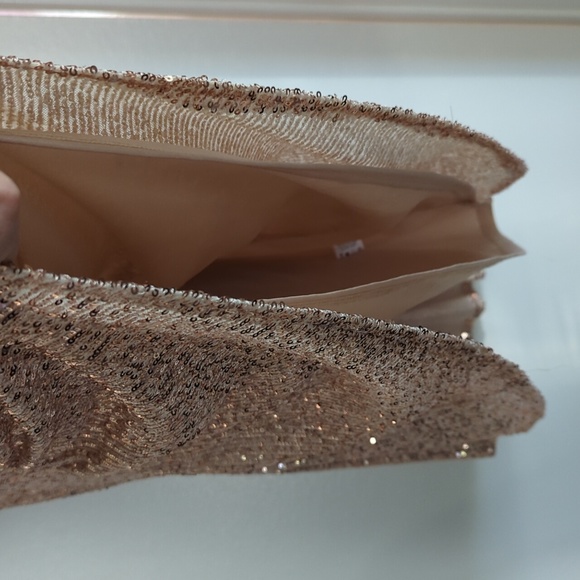 Sparkly Rose Gold Neesee's Dress, Size Large - Picture 4 of 5